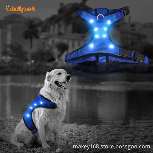 Soft Mesh Led Brightness Light Dog Harness